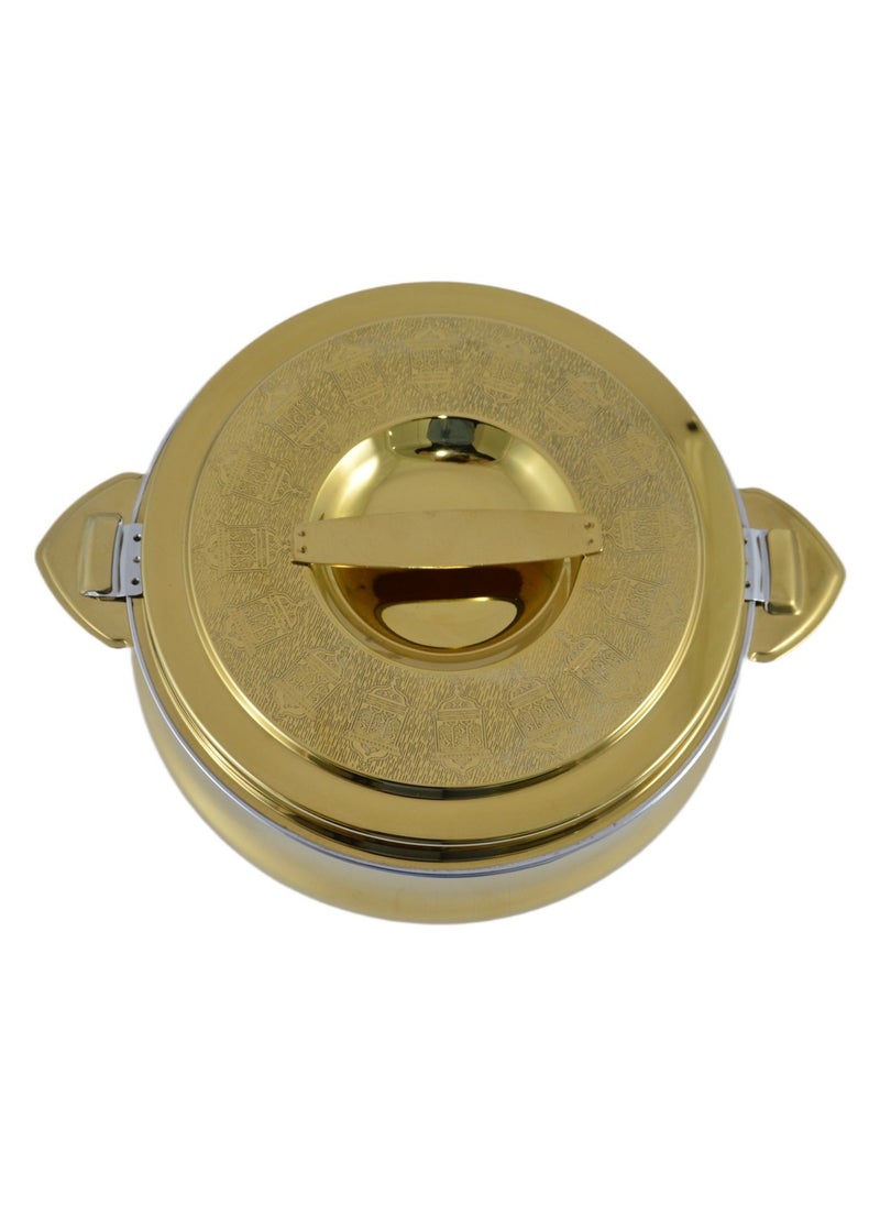 Homemaker Riyadh Hotpot 3500ml Capacity - Unique Locking Lid - High Quality Stainless Steel - Gold Etching  - Image 3