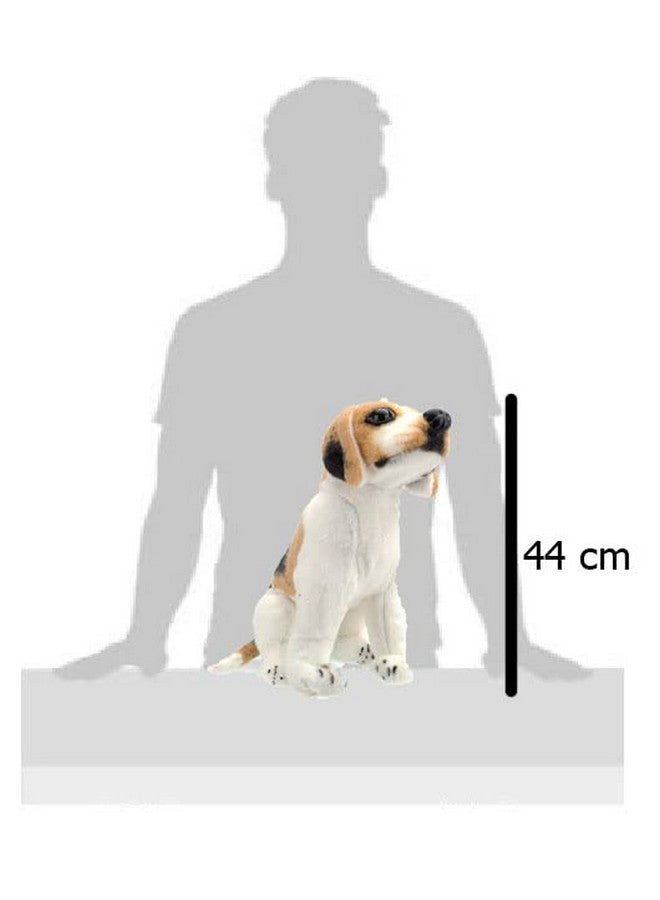 Tickles Beagle Sitting Dog Soft Stuffed Plush Animal For Kids Boys & Girls (Color: White 1 Size: 44 Cm)  - Image 2
