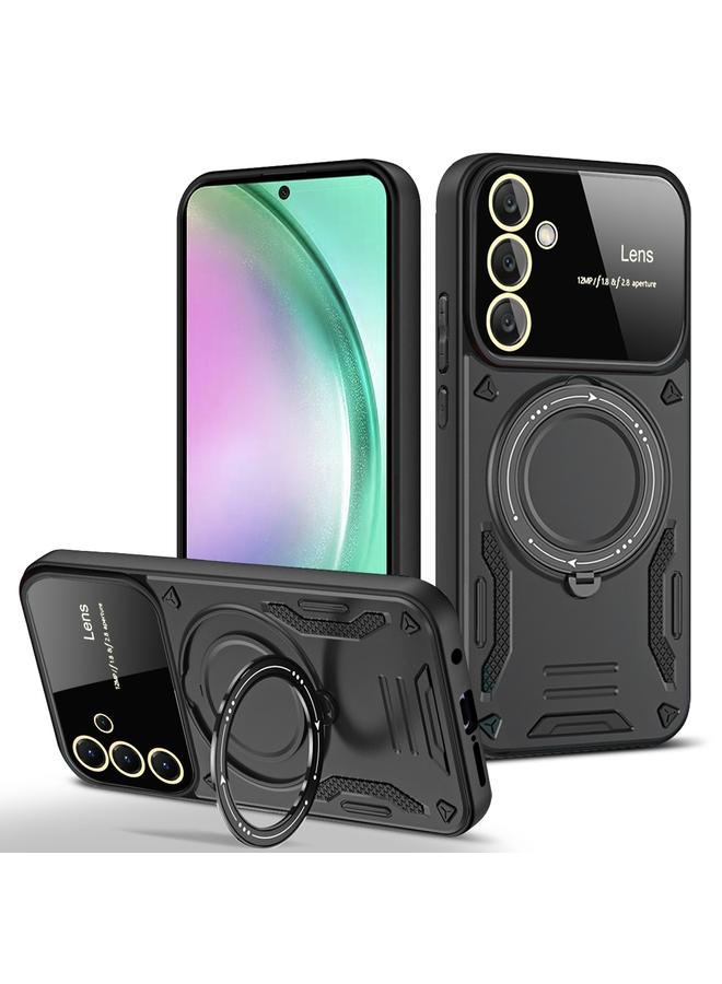 S-TOP Case For Samsung Galaxy A55 5G Large Window MagSafe Holder Phone Case - Image 1