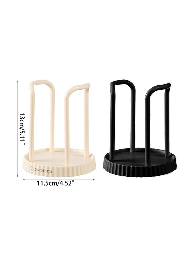 2-Piece Paper Cup Holder, Versatile Storage Holder for Disposable Cups, Coffee Cups or Tea Cups on Desk (Black) - Image 2