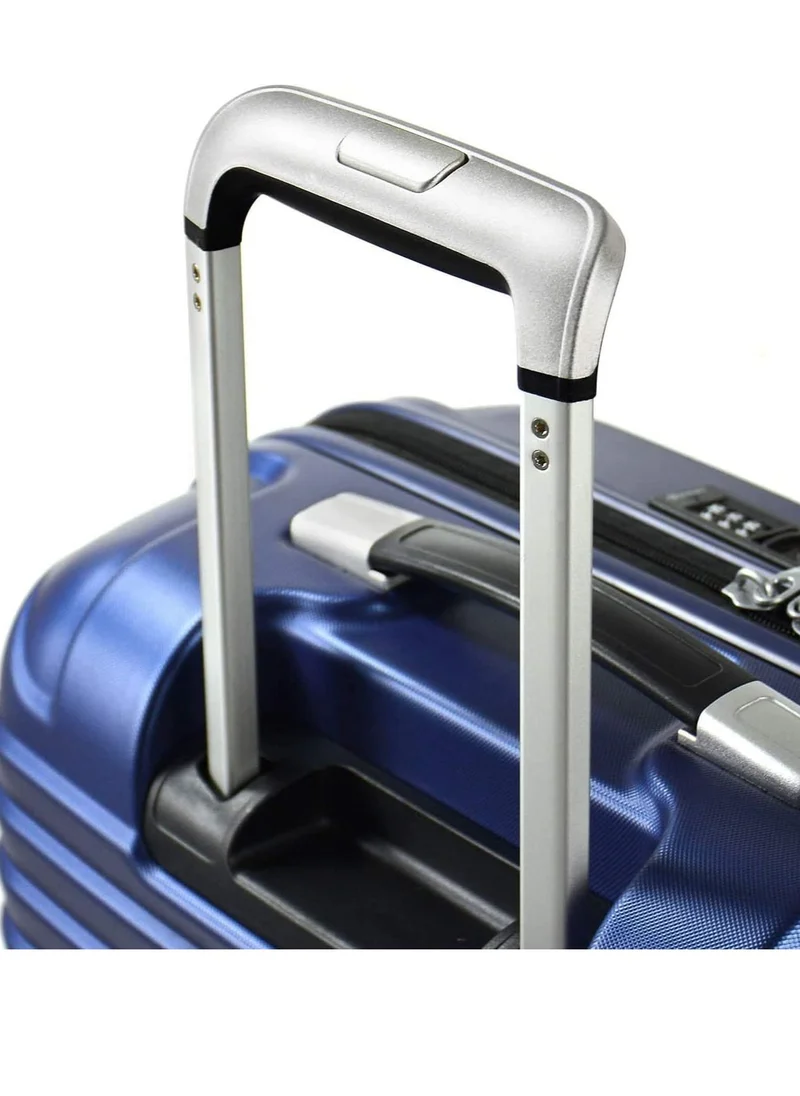 إيمينينت Hard Case Travel Bag Luggage Trolley TPO Lightweight Suitcase 4 Quiet Double Spinner Wheels with TSA Lock KH16 Aqua Blue