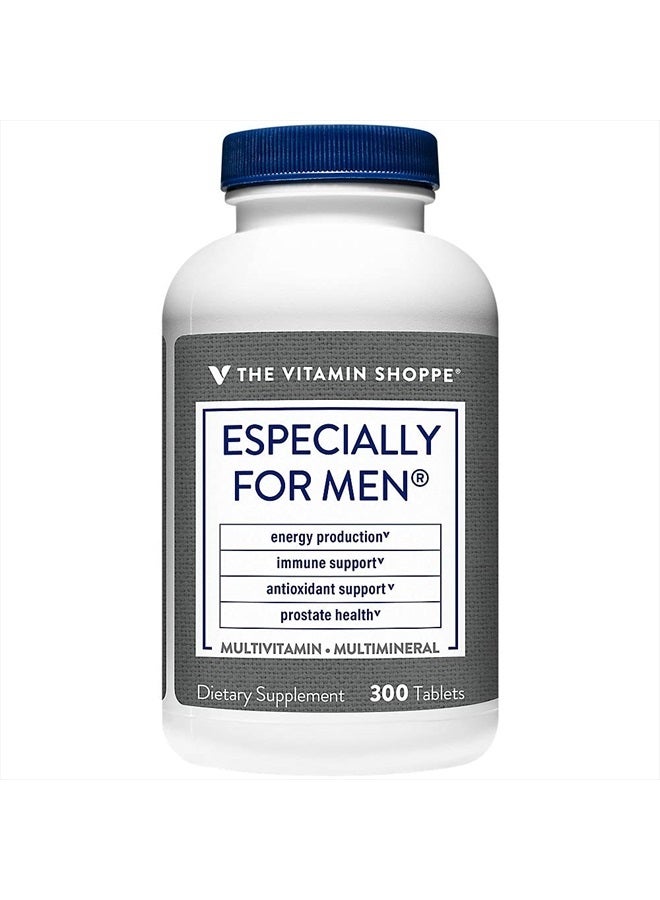 The Vitamin Shoppe Especially for Men Multivitamins, Nutrients & Herbs for Men's Wellness, Antioxidant Support, Immunity & Prostate Health (300 Tablets)  - Image 1