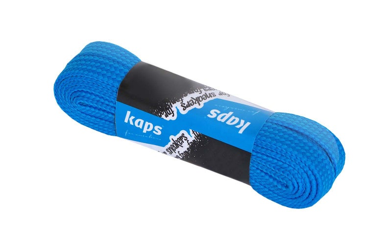 Kaps Sneakers Laces, quality durable shoe laces for casual footwear, made in Europe, 1 pair, many colours and lengths (140 cm - 55 inch - 8 to 10 eyelet pairs - turquoise) - Image 2