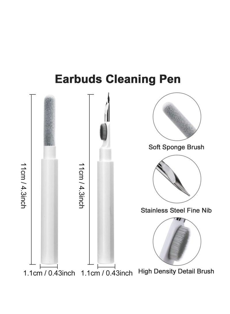 Excefore Electronics Cleaning Kit, Headphone Cleaning Tool, Airpods Cleaner with Metal Tip Brush Sponge, Suitable for AirPods, Earbuds, Bluetooth Earphones Box Cleaning - Image 2