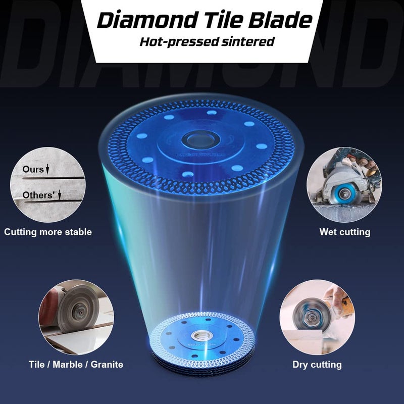 DAPRO 5Pcs/Lot Super Thin Diamona Blade 4" Diamond Porcelain Blade for Granite Marble - Image 5