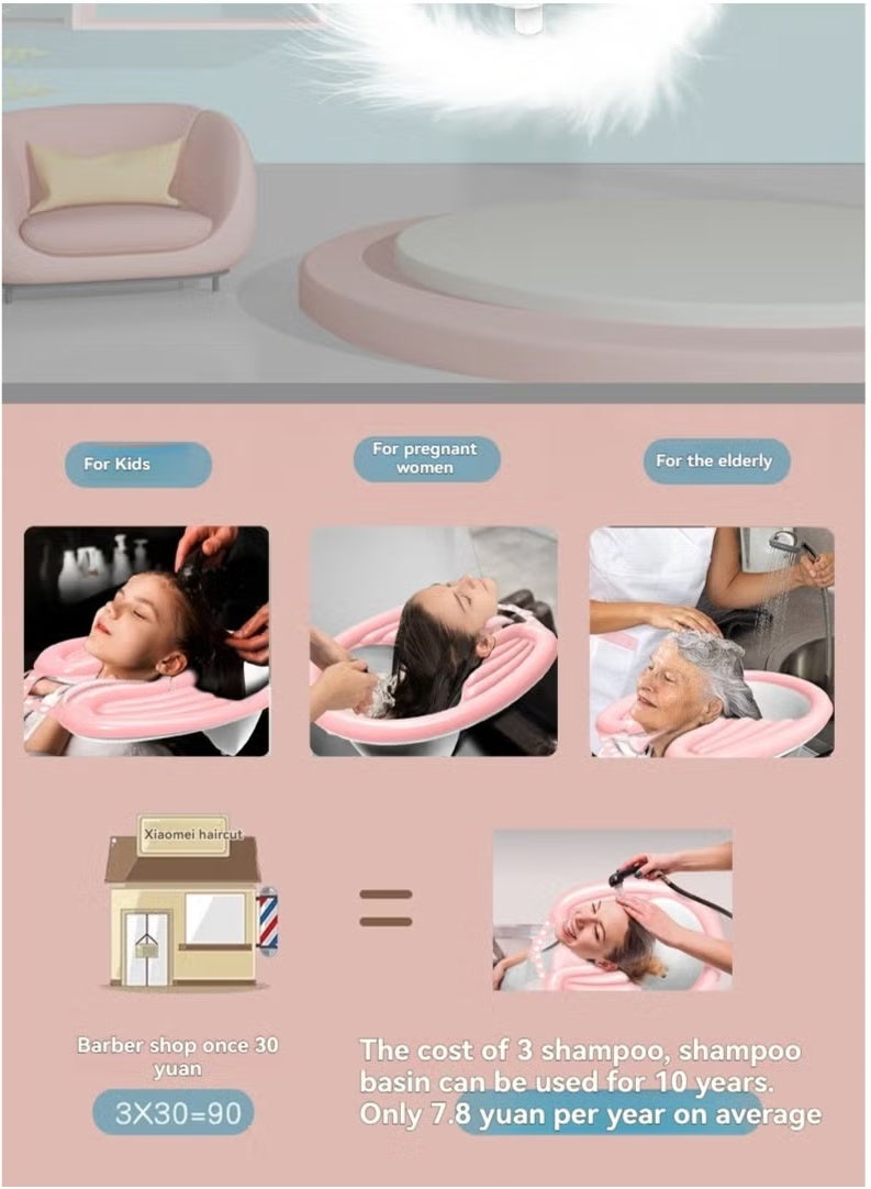Generic Home Reclining Shampoo Basin | For Pregnant Women, Elderly, Kids & Patients | Easy Hair Washing at Home  - Image 2