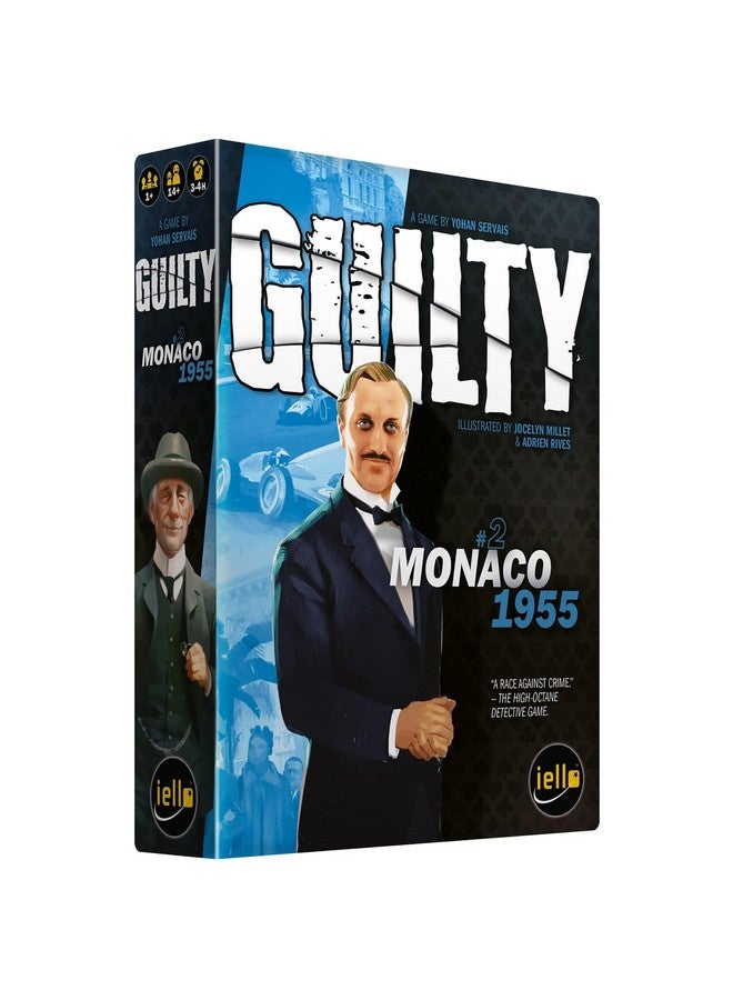 IELLO: Guilty: Monaco 1955 - Cooperative Deduction Game, Murder Mystery Investigation, Realistic Details, Ages 14+, 1-99 Players, 180-240 Minutes - Image 1