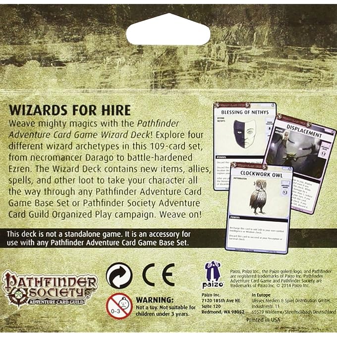Paizo Pathfinder Adventure Card Game: Wizard Class Deck - Image 2