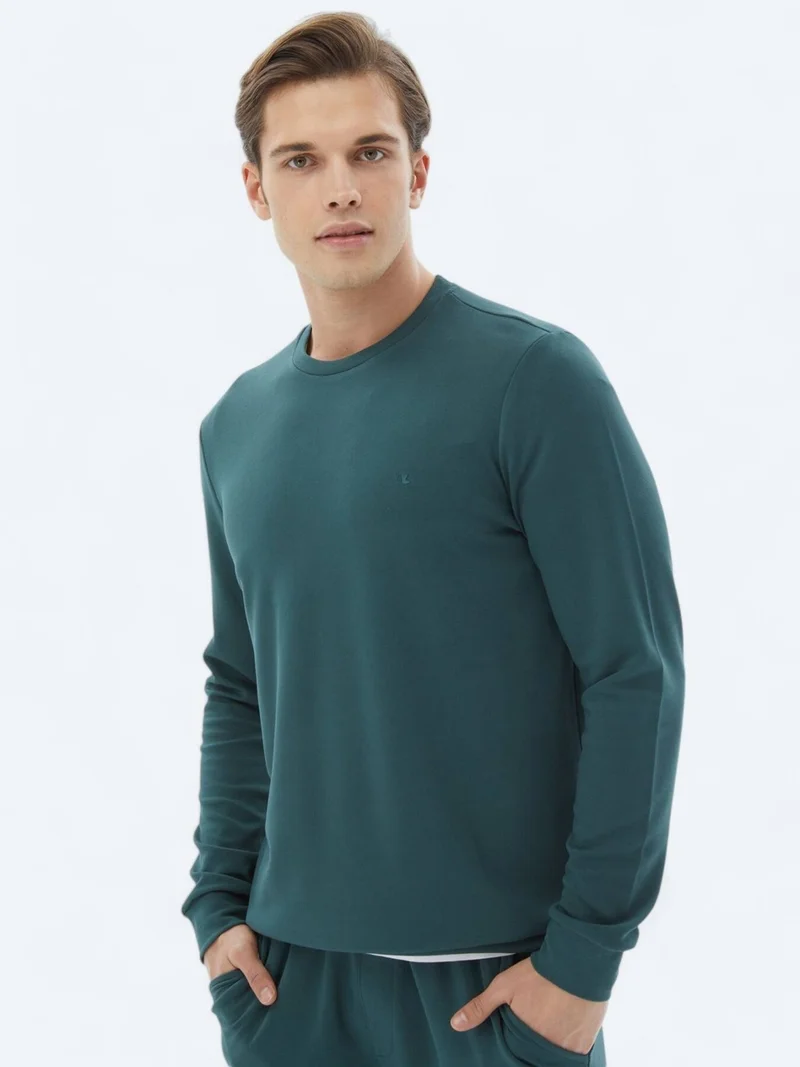 Kip Green Crew Neck Sweatshirt