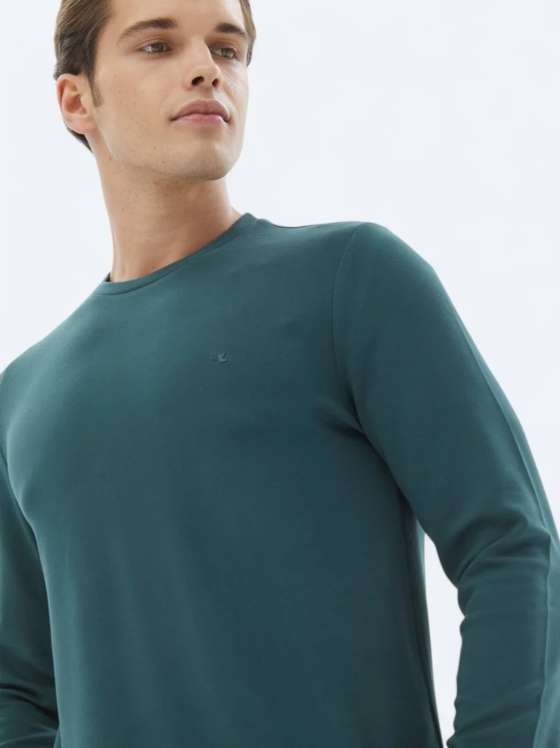 Kip Green Crew Neck Sweatshirt