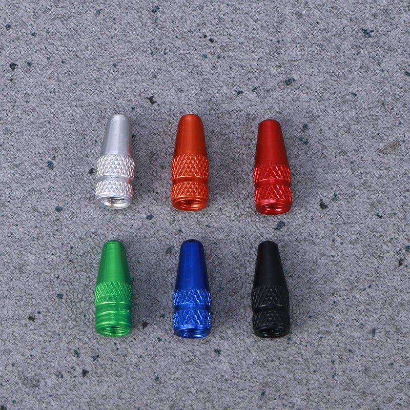 Aluminum Alloy Bicycle Valve Caps 6 Pcs Red Dustproof Anti Rust For Road Mountain Bike - Image 4