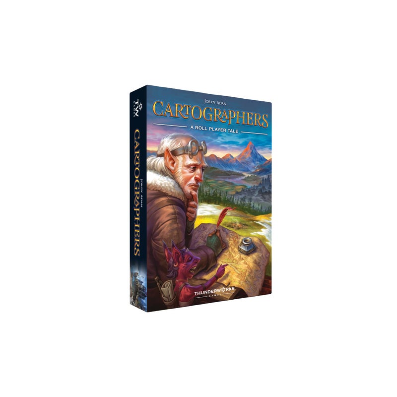Thunderworks Games - Cartographers: A Roll Player Tale | Award-Winning Game of Fantasy Map Drawing | Strategy Board Game | Flip and Write | Family Game for 1-100 Players | 30-45 Minutes, Ages 10+ - Image 1