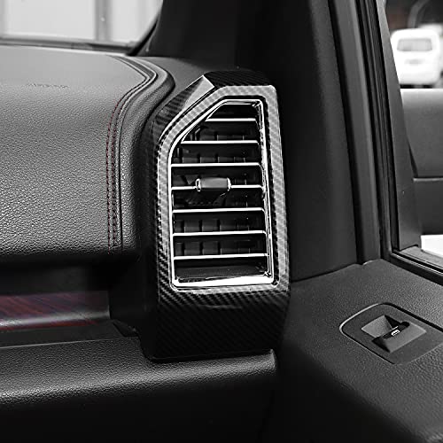 Voodonala فودونالا لفورد F150 2015-2020 أغطية فتحات التهوية الجانبية من ألياف الكربون - Image 4