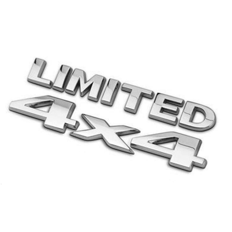 Dsycar Auto Tuning 4 X 4 Limited Chrome 3D Decal Emblem Sticker Liberty Nameplate Badge Limited Trunk Hood Door Silver