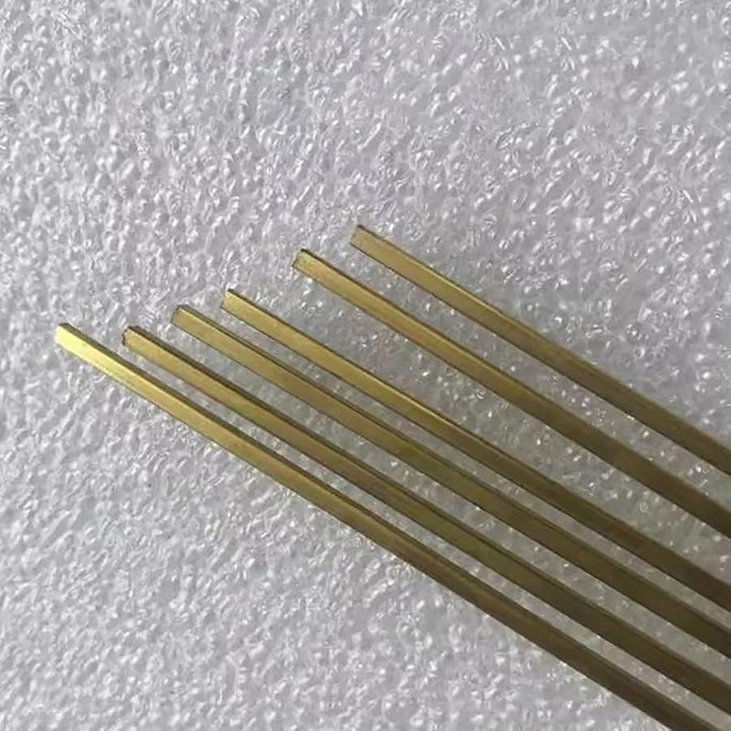 قضيب مربع من النحاس الأصفر 12x12x500mm عصا نحاسية صلبة قطعة واحدة طول 500mm - Image 3