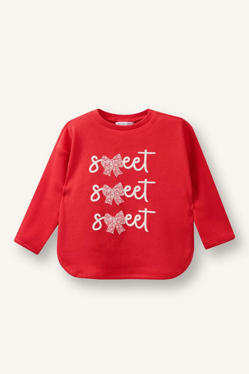 ديفاكتو Slogan Long Sleeve T-Shirt