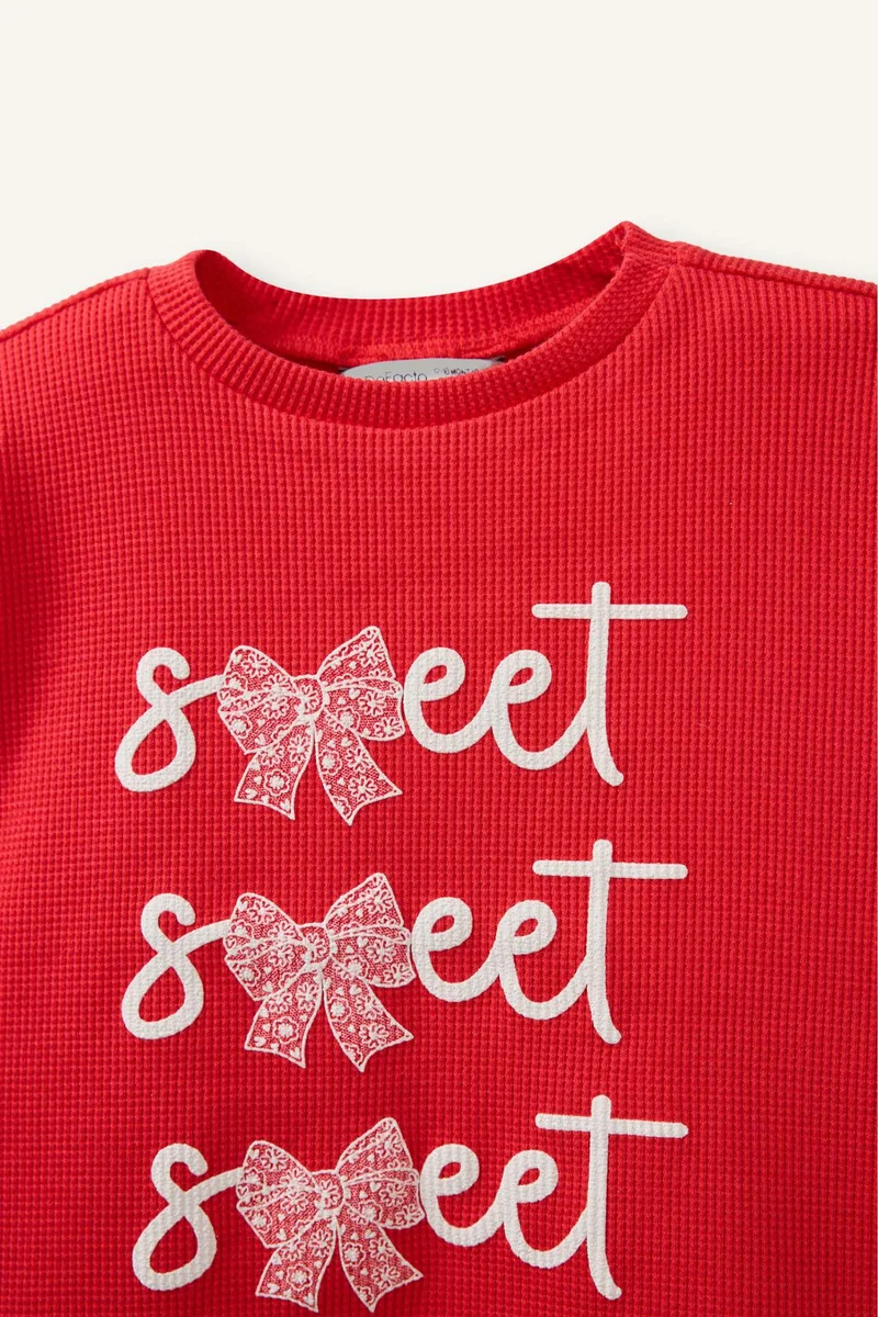 ديفاكتو Slogan Long Sleeve T-Shirt
