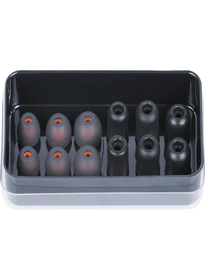 Klein Tools 69474 Ear Tips for Klein Tools AESEB2 Elite Bluetooth Jobsite Earbuds, 3 Pairs Each of Replacement Memory Foam and Silicone Tips, Sizes S/M/L - Image 1
