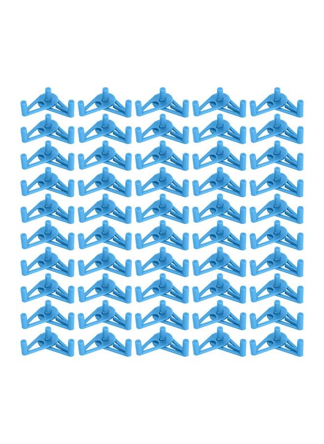 50 Packs Plant Support Clip Branch Reusable Adjustable Stem Trainer Clip for Vegetables Blue