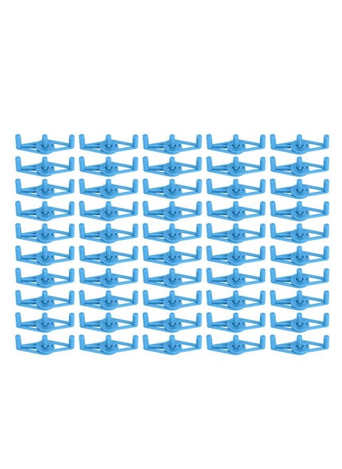 50 Packs Plant Support Clip Branch Reusable Adjustable Stem Trainer Clip for Vegetables Blue