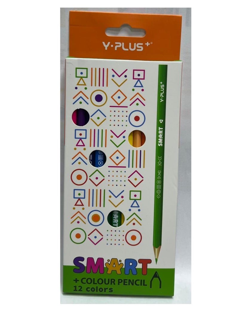 Y plus+ 12-Piece Colour Pencils Multicolour - Image 2