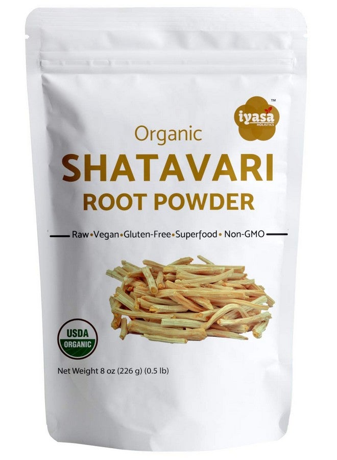 Iyasa Holistics باقة قيمة من مسحوق جذر الشاتافاري العضوي من إياسا هوليستيك 8 أونصات/227 جرام، الهليون المتسلق، عضوي من وزارة الزراعة الأمريكية، عشبة الأيورفيدا، مقوي لصحة المرأة، مقوي عام للتجديد في كيس قابل لإعادة الإغلاق - Image 1