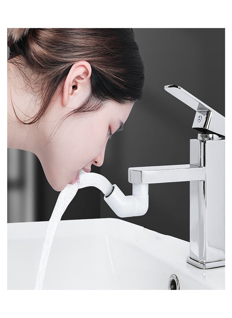 Inder - 720 Rotating Kitchen Sink Faucet Extender Universal Bathroom Sink Faucet Head Multi-purpose Water Saving Splash-proof Filter Tap Extender (White) - Image 1