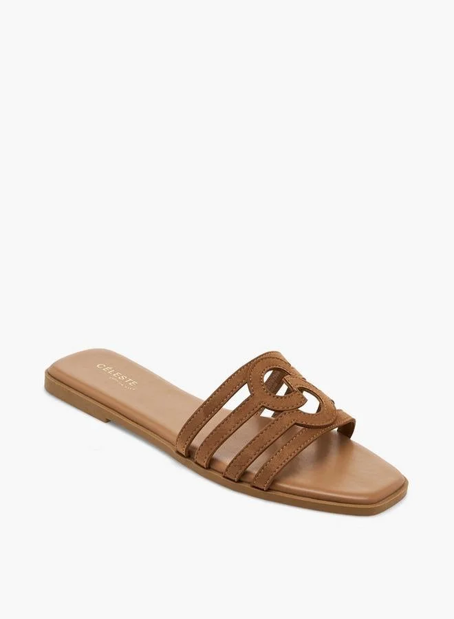 Celeste Women Suede Strappy Slip-On Sandals