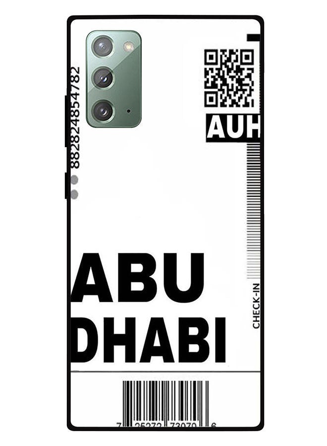 Theodor Protective Case Cover For Samsung Galaxy Note 20   AUH boarding pass - Image 1