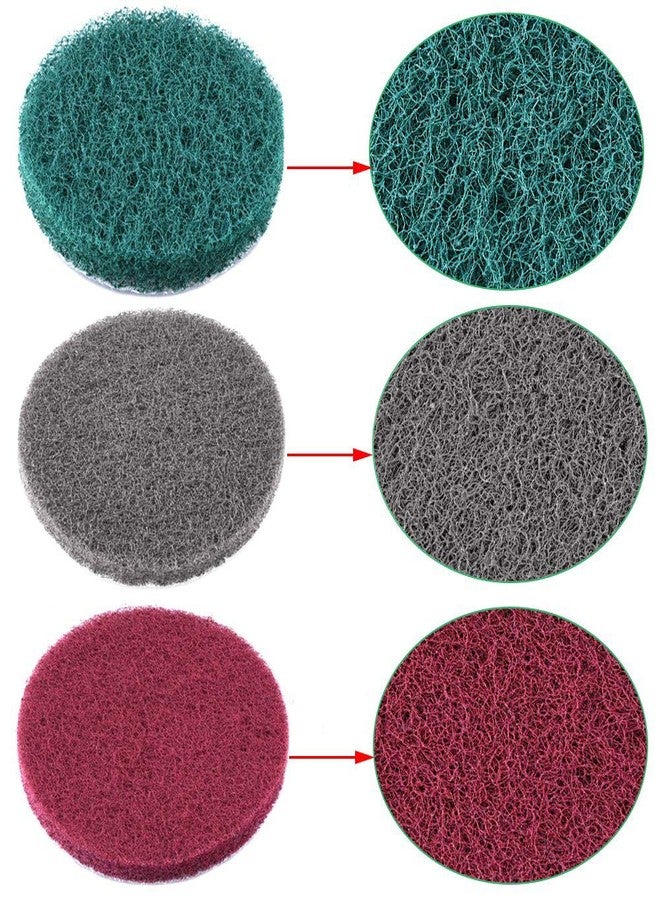 GOH DODD Power Scrubber Pads Drill Attachment, GOH DODD 26 Pieces 4 Inch Headlight Restoration Kit Drill Brush Scouring Cleaning Pads for Kitchen, Bathroom, Grout, Carpet, Shower, Tub, Grill,Tile, Sanding - Image 2