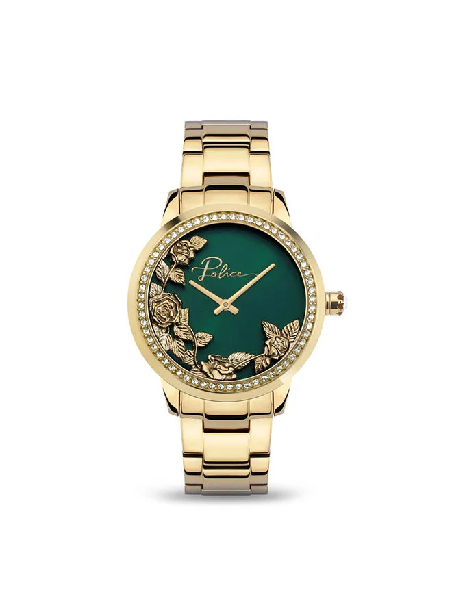 بوليس Analog Stainless Steel Wrist Watch PEWLG2202203 - 34mm -Gold