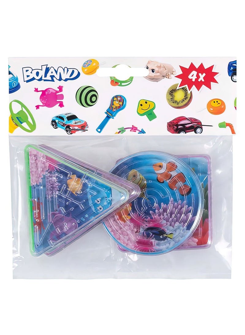 BOLAND Fish Labyrinth Game Ocean Motifs 4-Pack - Image 2