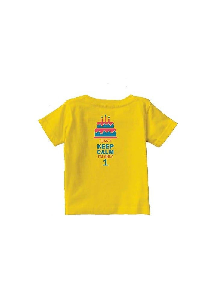 PRINTSHOP4ME 1st Year Birthday Tshirt Toddler Outfit for kids Baby Boys and Baby Girls - Image 1