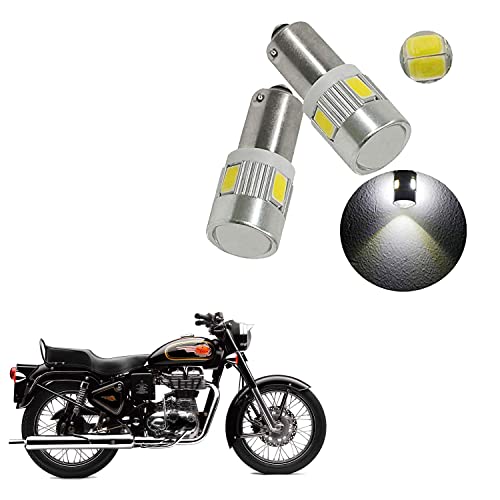 SARTE 6 SMD Led Parking Light Bulb For BA9S Socket Compatible With Bullet 350 (White, 4 Pcs) - Image 2
