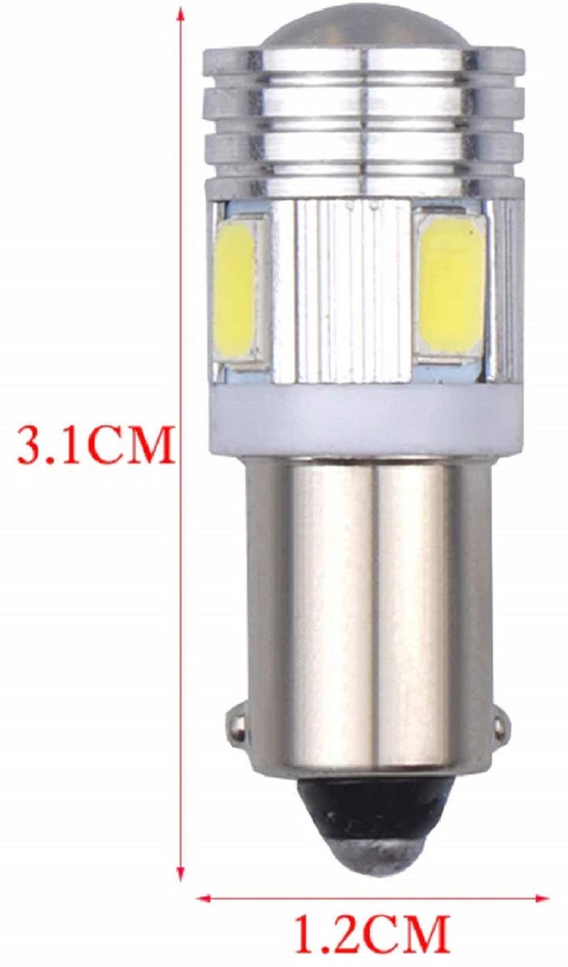 SARTE 6 SMD Led Parking Light Bulb For BA9S Socket Compatible With Bullet 350 (White, 4 Pcs) - Image 3
