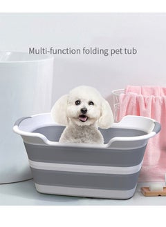 Pet Tub Portable Washing Tub Foldable Multifunction Collapsible Bathtub Laundry Basket Storage Basin Shower Basin Folding with Drainage Hole - pzsku/ZEE134443D403D429F8B6Z/45/_/1670382251/84a1e40b-cf40-4657-accf-09da233d1d81