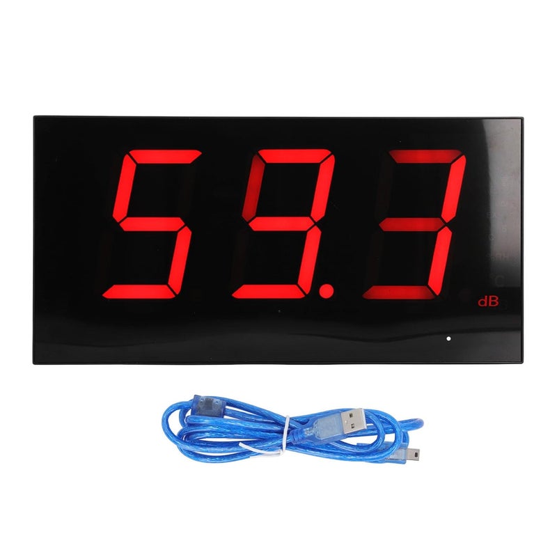 Wall Mounted Decorative Decibel Meter High Accuracy USB Powered Noise Monitor - Image 2