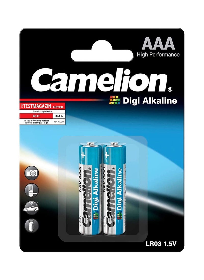 Camelion Camelion LR 03 AAA Micro Digi Alkaline Battery (Pack of 2)  - Image 1
