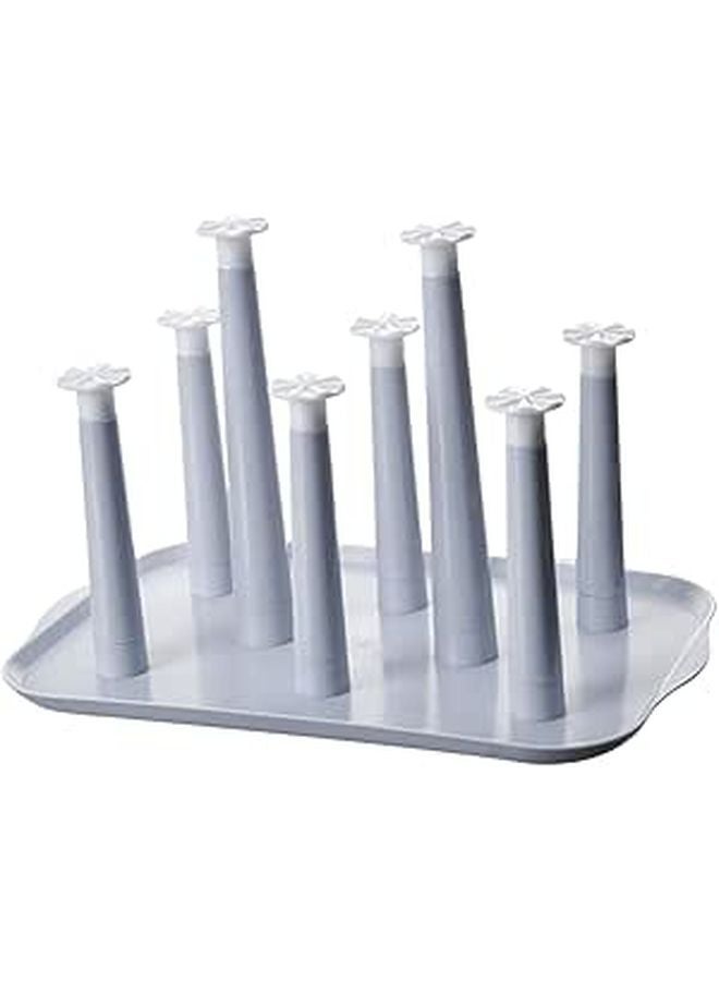 Plastic Cup Drying Rack Upside Down Design For Easy Draining Kitchen Storage Tray - Image 1