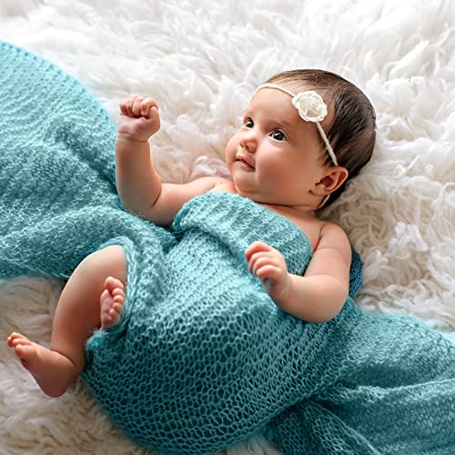 Xinnun Newborn Baby Photography Props Baby Stretch Wraps Newborn Long Ripple Wrap for Photography DIY Photo Blanket - Image 4