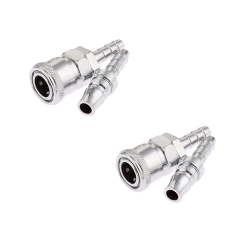 Hosemart Pack of 2 QRC SH20+PH20 Pneumatic Air Line Hose Compressor Quick Release Fittings Connector Coupler 1/4" BSP - Image 1