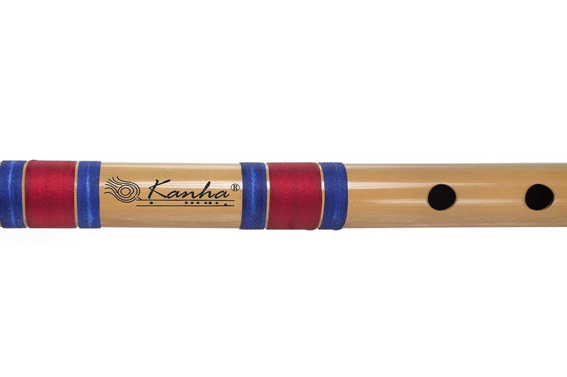 Kanha Flutes F Scale Sharp Base Assam Bamboo Flute Musical Instrument Size 26 Inch Bansuri with Flute Cover - Image 4