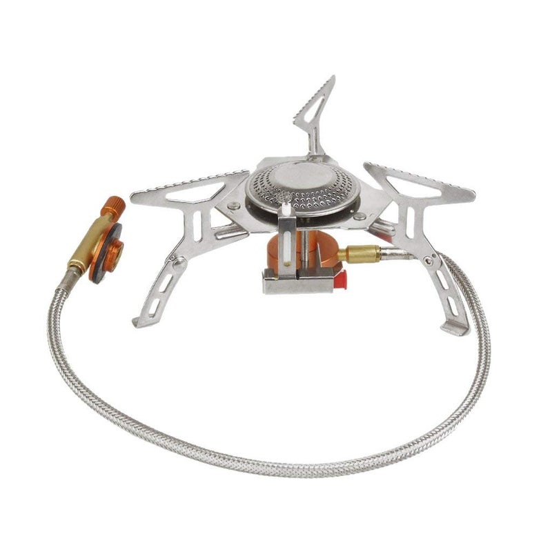 Derovan Portable Gas Stove for Camping & Hiking – Compact Butane/Propane Steel Burner for Outdoor Cooking, Survival, Picnic, Travel, Emergency Use - Image 1