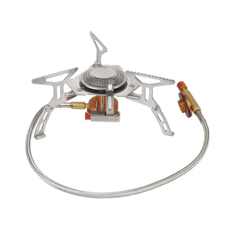Derovan Portable Gas Stove for Camping & Hiking – Compact Butane/Propane Steel Burner for Outdoor Cooking, Survival, Picnic, Travel, Emergency Use - Image 4