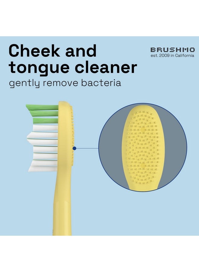 Brushmo رؤوس فرشاة أسنان بديلة متوافقة مع فرشاة الأسنان فيليبس سونيكير ون لطراز Hy1100 رأس فرشاة Mango Bh102202 (مانجو) 4 عبوات - Image 5