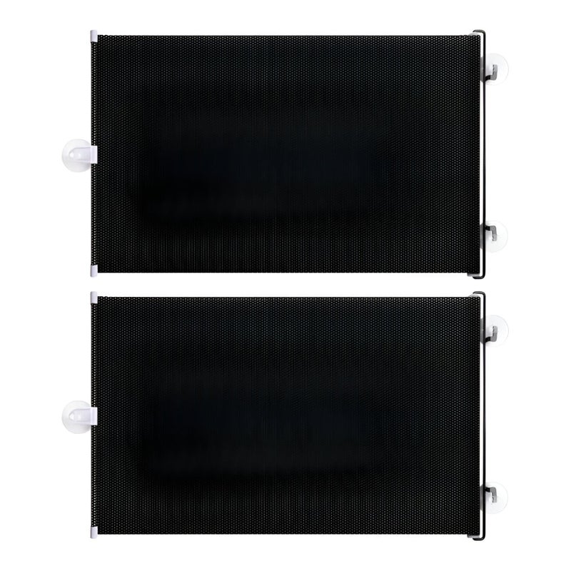 Car Window Shades - Protect Your Vehicle Interior with Durable PVC Retractable Window Shades; Measures 40 x 125 cm, Easy to Install and Block Harmful UV Rays. (6)