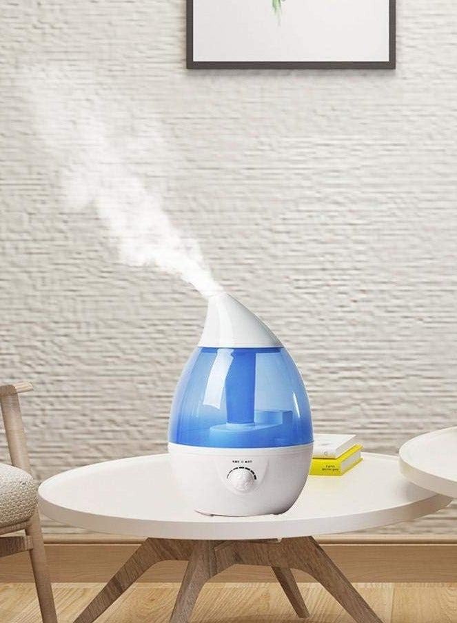 Denx Water droplet design air humidifier with a capacity of 3 liters, with adjustable rotation to purify and humidify the air. - Image 3