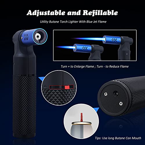 HONEST Lighter Butane refillable lighters Shipped without gas (Black) - Image 3