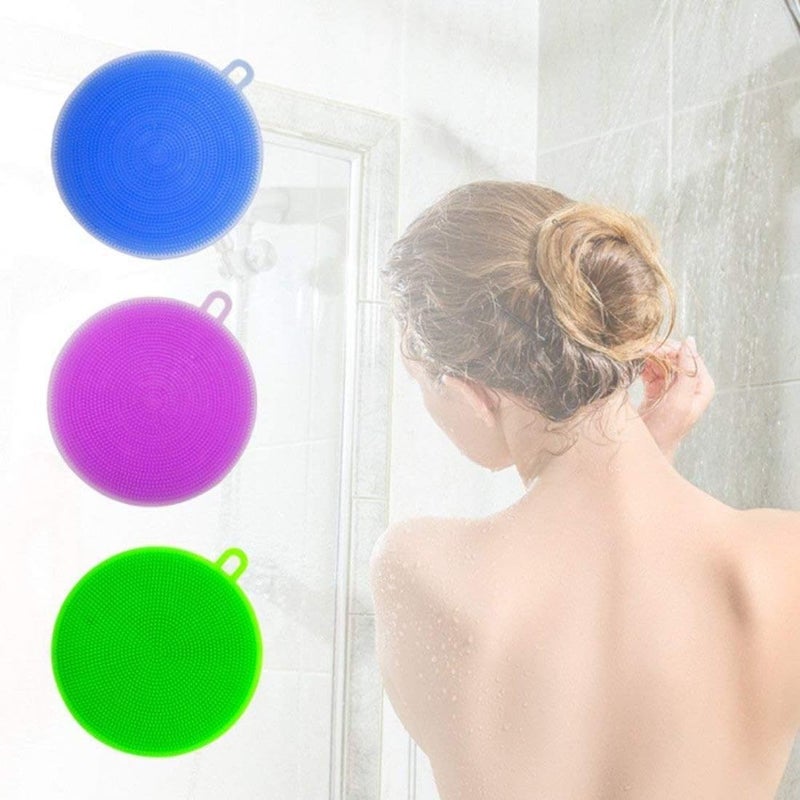 Silicone Dish Scrubber,5 Pack Silicone Sponge Dish Brush Food Grade Bpa Free Reusable Rubber Sponges Dishwasher Safe&Dry Fast for Kitchen Dish...5pc(Silicone Scrubber) - Image 3