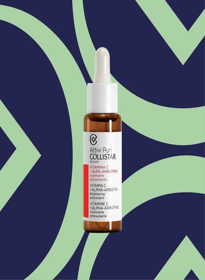 Collistar Attivi Puri Vitamin C Serum + Alpha Arbutin Face Drops for Anti-Ageing Moisturising Effect, Also for Sensitive Skin, Free from Silicone, Alcohol and Dyes 30 ml - Image 2